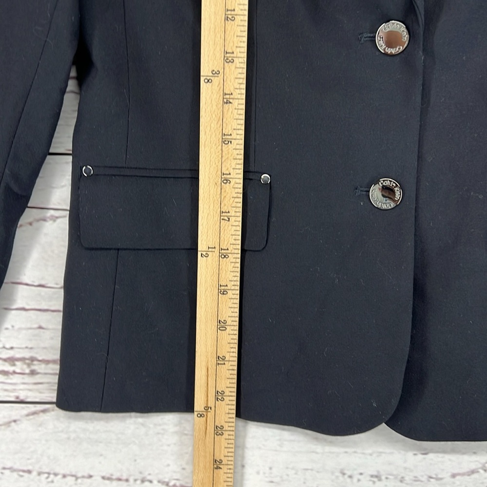 Calvin Klein Two-Button Blazer Size 2 Nwt - image 3